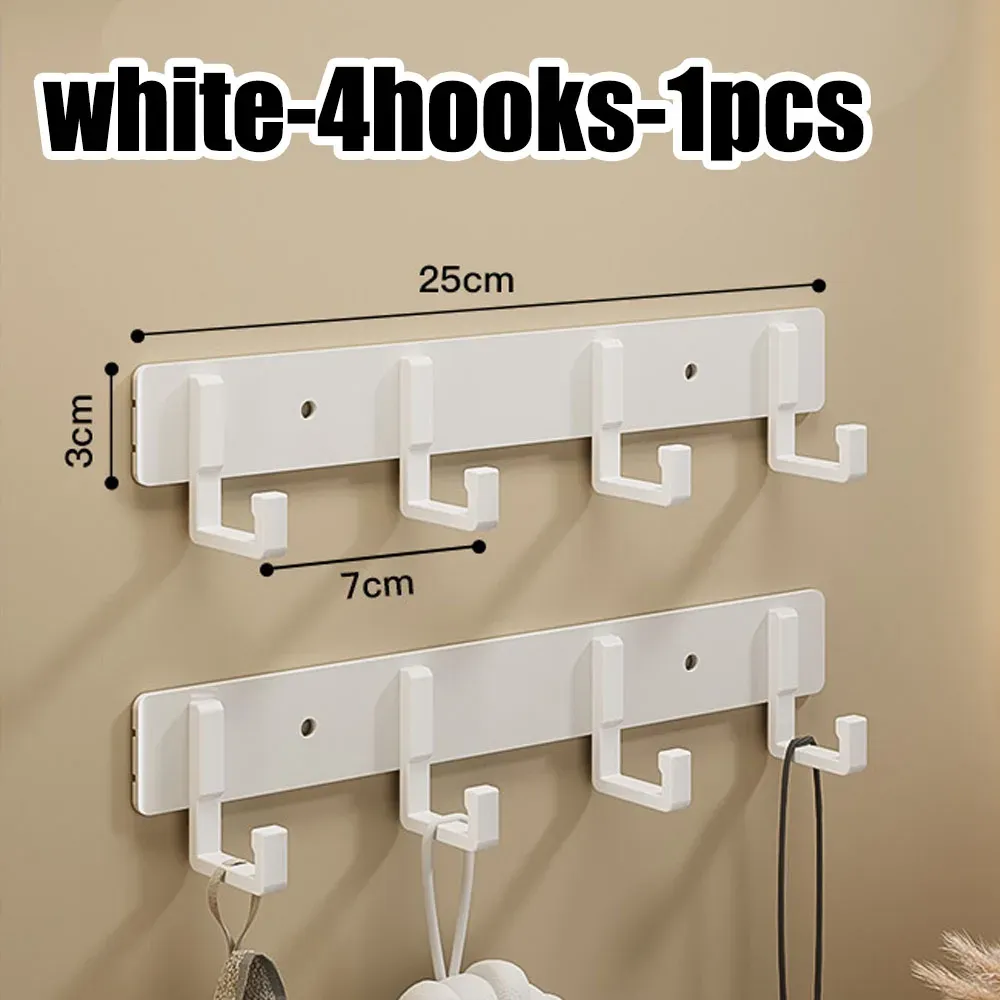 Crochets en aluminium sans perçage pour cuisine et salle de bain, faciles à installer, pour ustensiles, peignoirs et serviettes 10