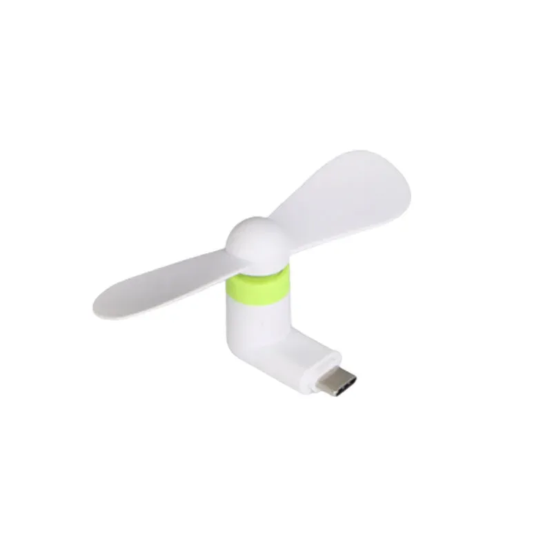 Mini ventilateur USB portable et créatif (Micro USB, 5 V, 1 W), refroidisseur de téléphone portable compatible USB Type-C 8