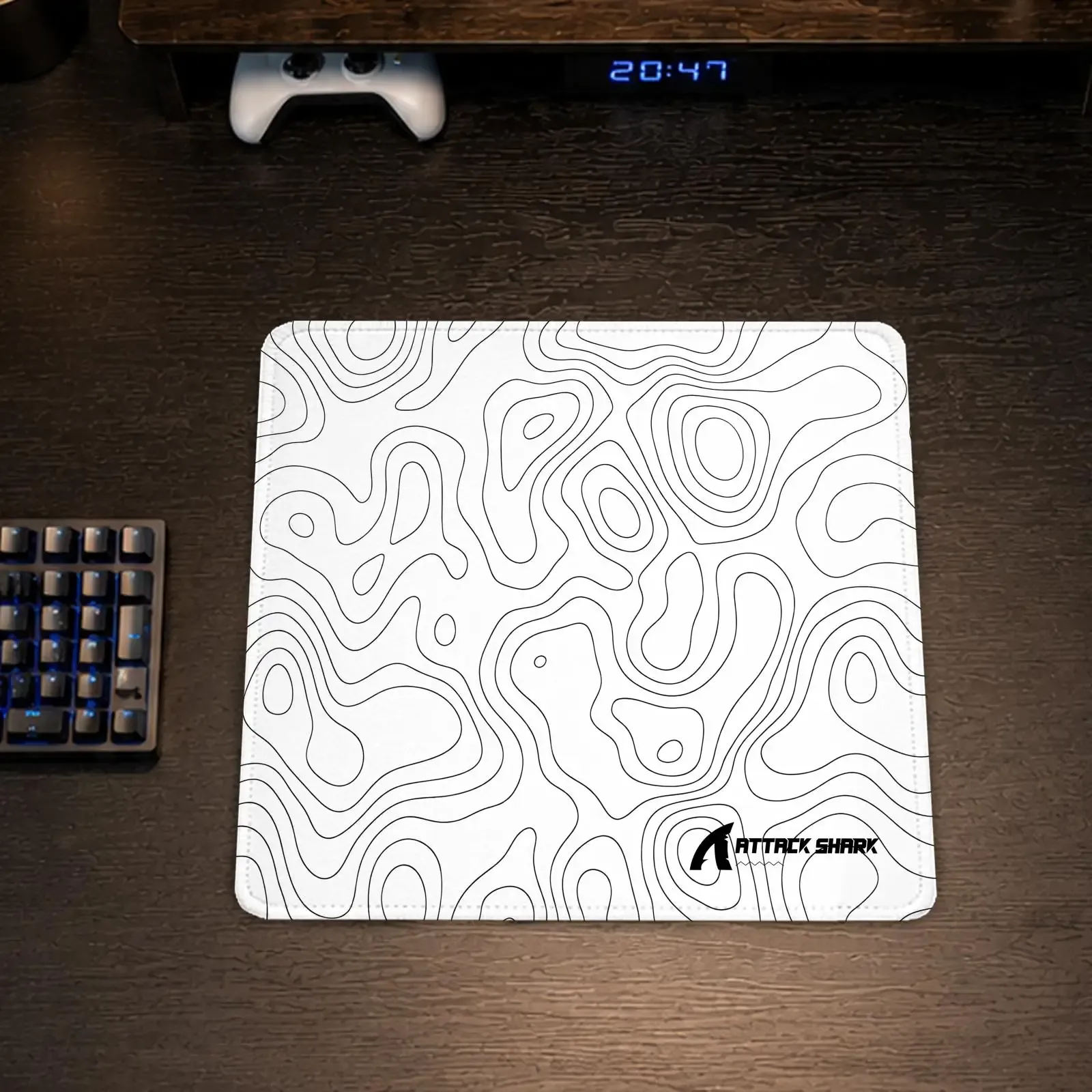 Tapis de souris Attack Shark en caoutchouc, petit format, motif dessin animé, pour bureau et jeu Genshin 13
