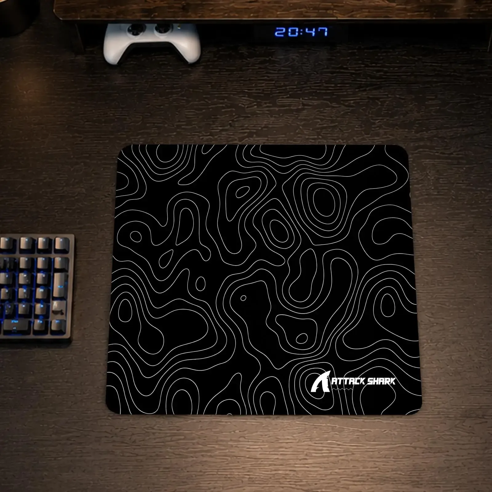 Tapis de souris Attack Shark en caoutchouc, petit format, motif dessin animé, pour bureau et jeu Genshin 12