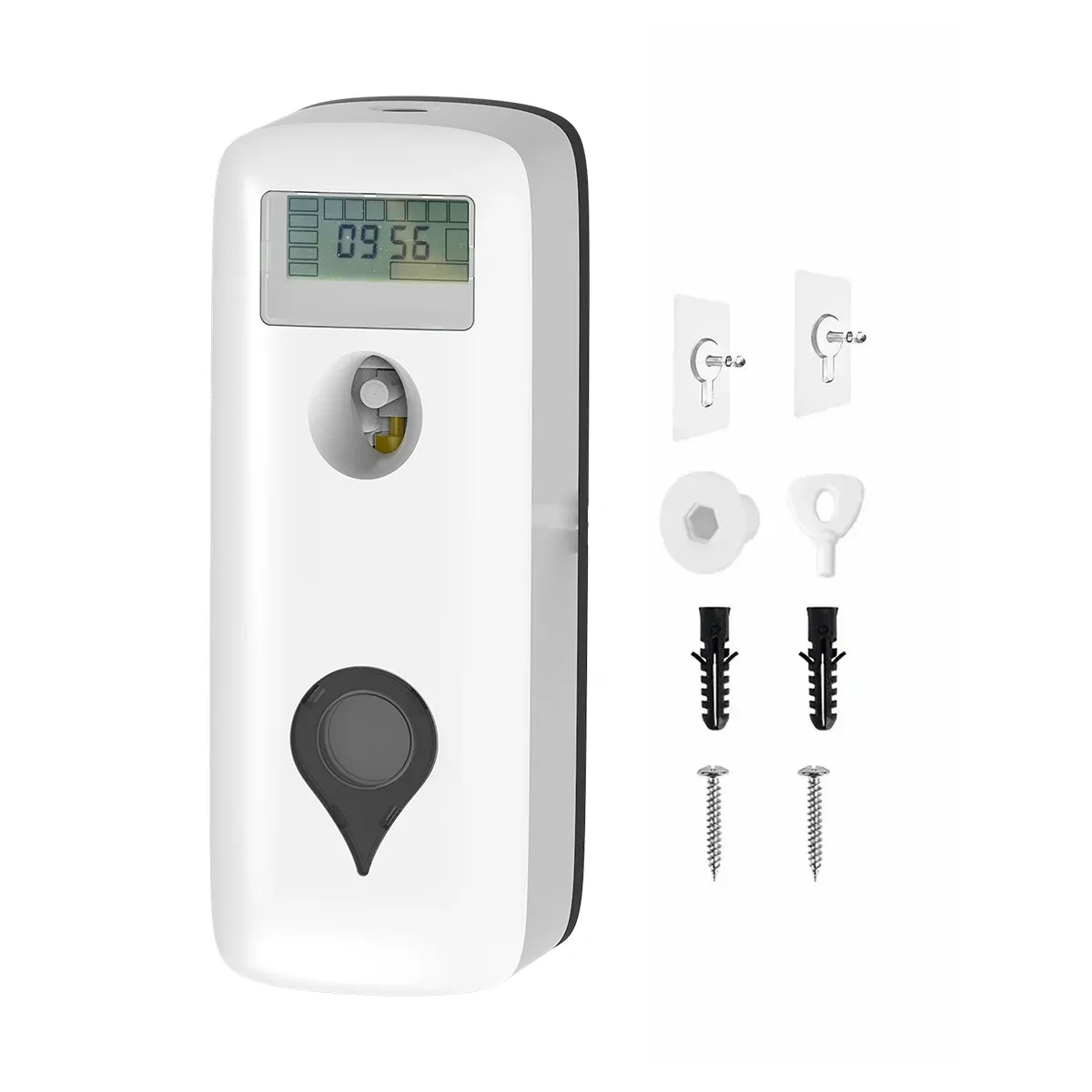 Distributeur automatique de désodorisant mural, vaporisateur de parfum d'ambiance à écran LCD programmable, 300 ml 8