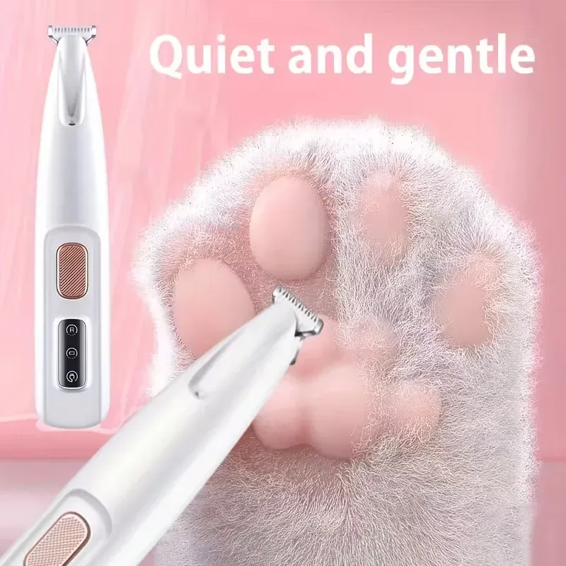 Tondeuse électrique rechargeable USB pour chats et chiens, idéale pour le visage, les oreilles et les zones délicates - Image 1