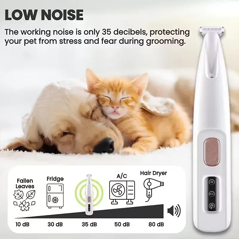 Tondeuse électrique rechargeable USB pour chats et chiens, idéale pour le visage, les oreilles et les zones délicates 5