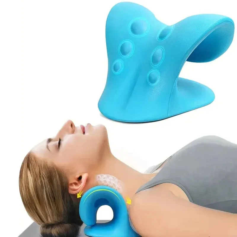 Oreiller de massage cervical portable à points de pression, correction par gravité pour usage domestique