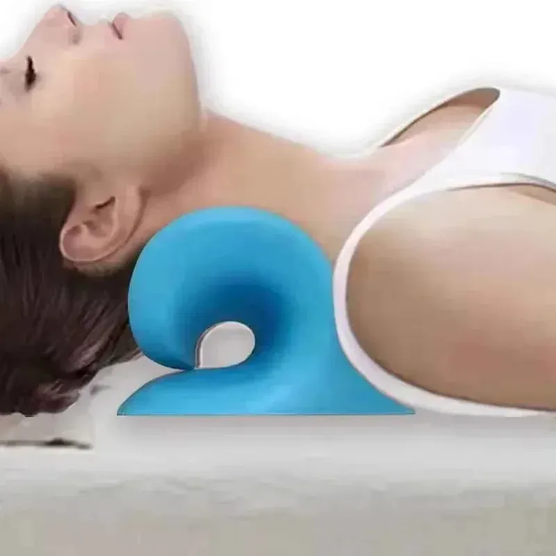 Oreiller de massage cervical portable, soutien de la nuque