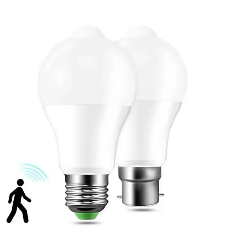 Ampoule LED à détecteur de mouvement PIR, 12 W / 18 W, 110 V / 220 V 1
