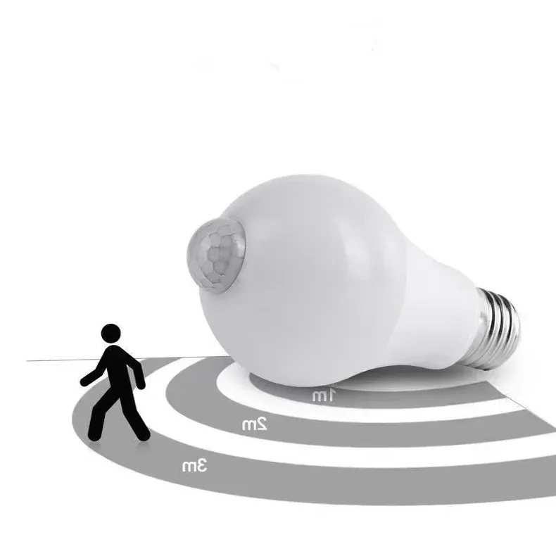 Ampoule LED avec capteur de mouvement dans un intérieur