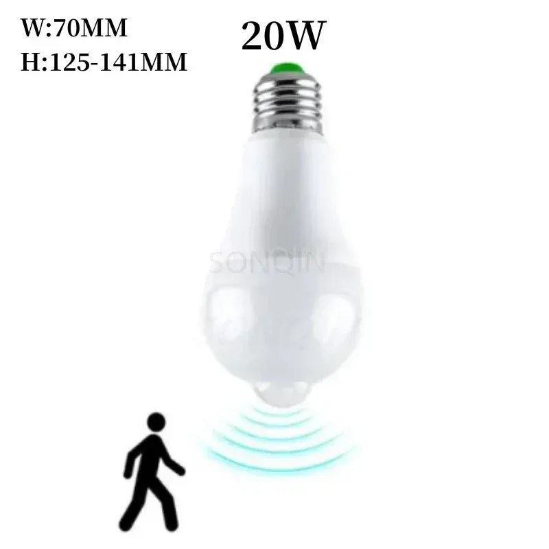 Ampoule LED à détecteur de mouvement PIR, 12 W / 18 W, 110 V / 220 V 9