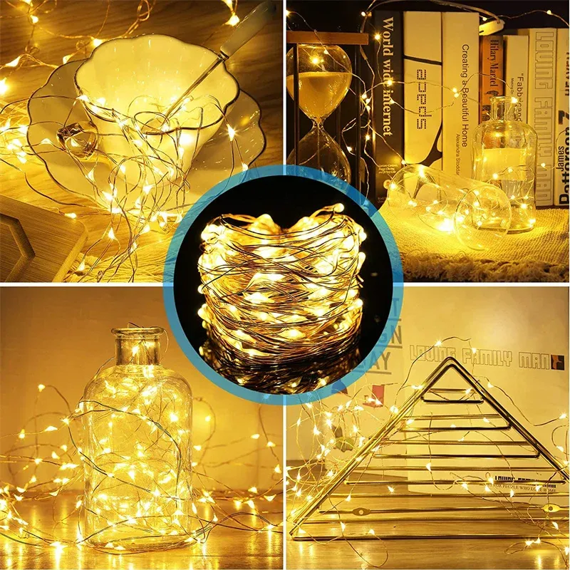 Guirlande lumineuse en ambiance chaleureuse