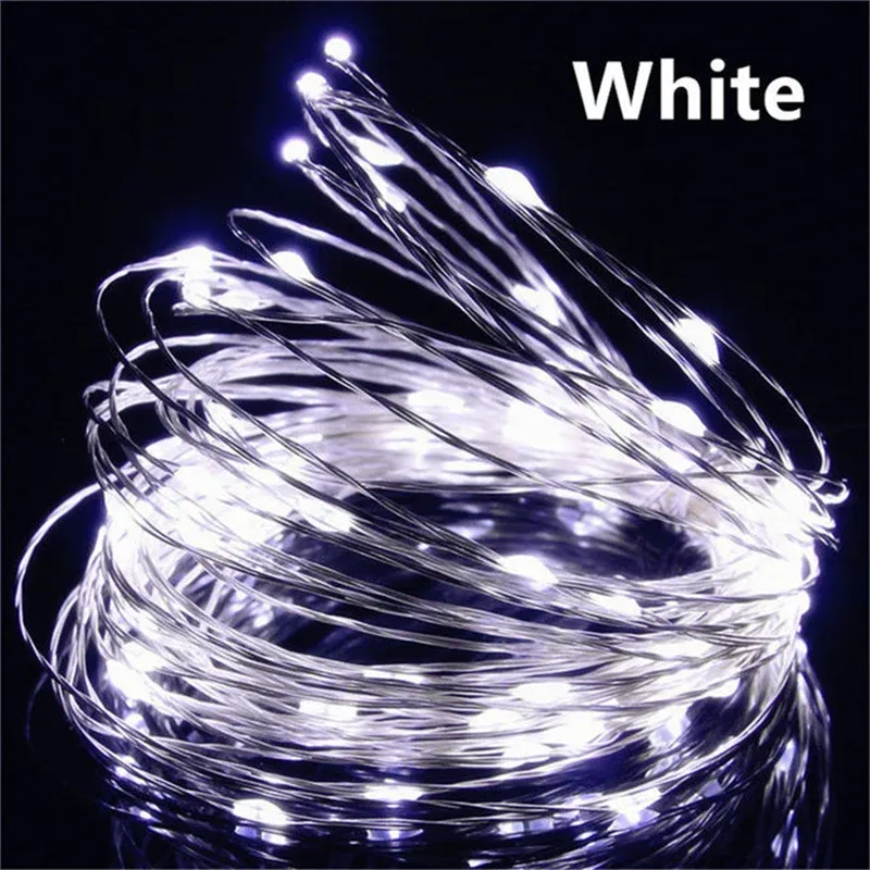 Guirlande lumineuse LED USB en fil de cuivre 200 LED, 1 à 20 m, décoration de Noël, mariage et fêtes 10