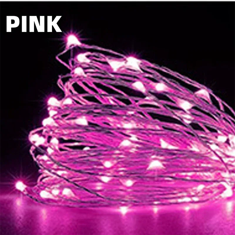 Guirlande lumineuse LED USB en fil de cuivre 200 LED, 1 à 20 m, décoration de Noël, mariage et fêtes 8