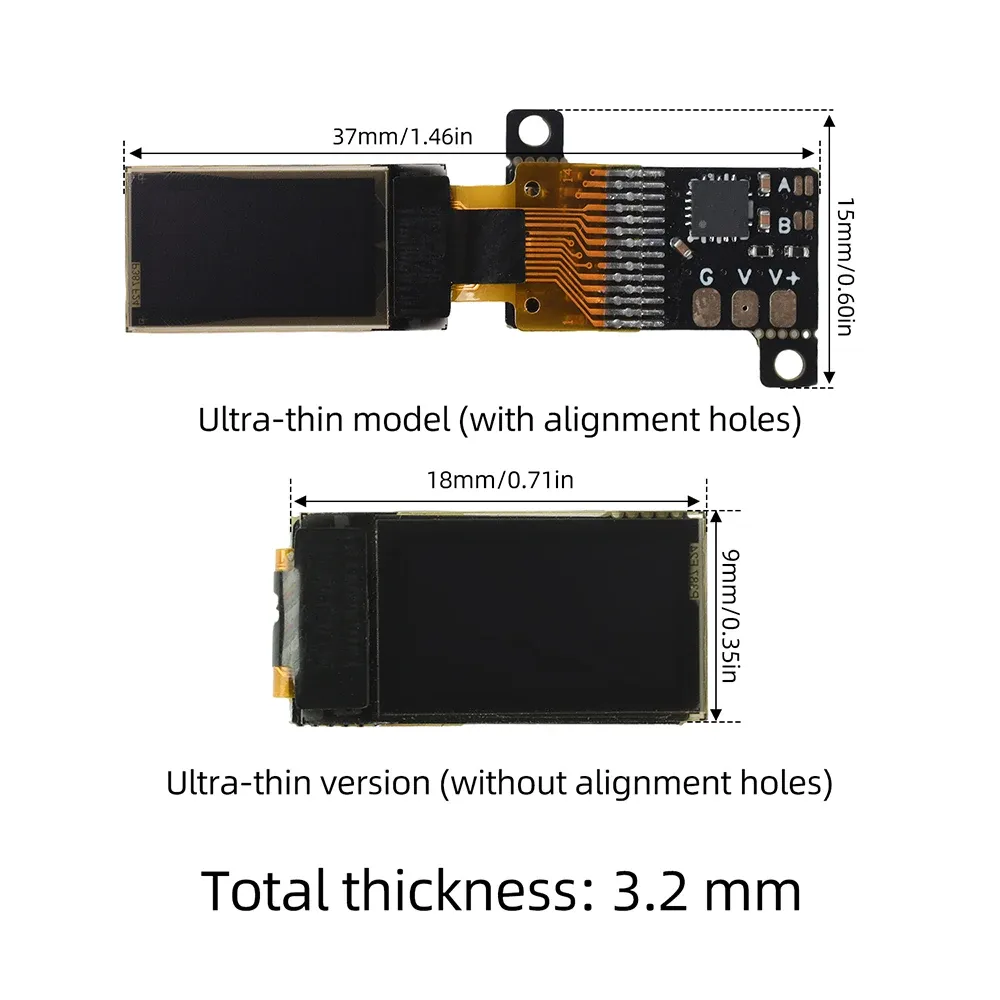 Mini voltmètre numérique CC 0-30 V, afficheur OLED 0,5 pouce, haute précision, compteur de tension 2/3 fils, réglable 5 Hz/10 Hz 5