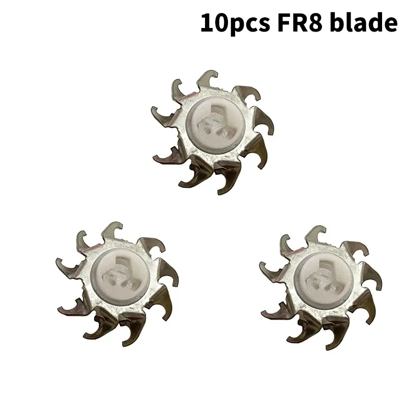 Tête de rasoir électrique de remplacement à 3 lames pour tondeuse à barbe FR8, FR6, compatible sèche et humide, lot de 10 5