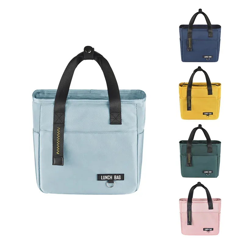 Boîte à déjeuner Bento isotherme, grande capacité, sac de rangement alimentaire à fermeture éclair, conteneur pour femmes, sac pique-nique de voyage isotherme - Image 1