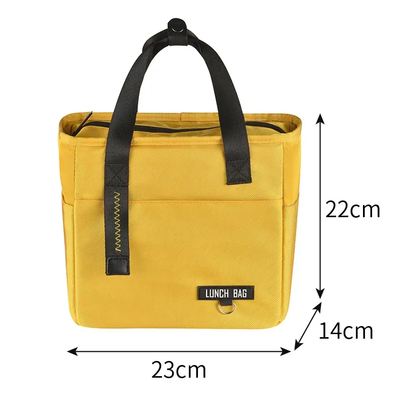 Boîte à déjeuner Bento isotherme, grande capacité, sac de rangement alimentaire à fermeture éclair, conteneur pour femmes, sac pique-nique de voyage isotherme 14