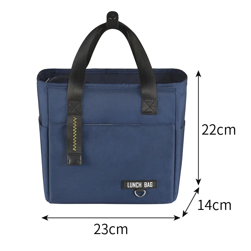 Boîte à déjeuner Bento isotherme, grande capacité, sac de rangement alimentaire à fermeture éclair, conteneur pour femmes, sac pique-nique de voyage isotherme 8