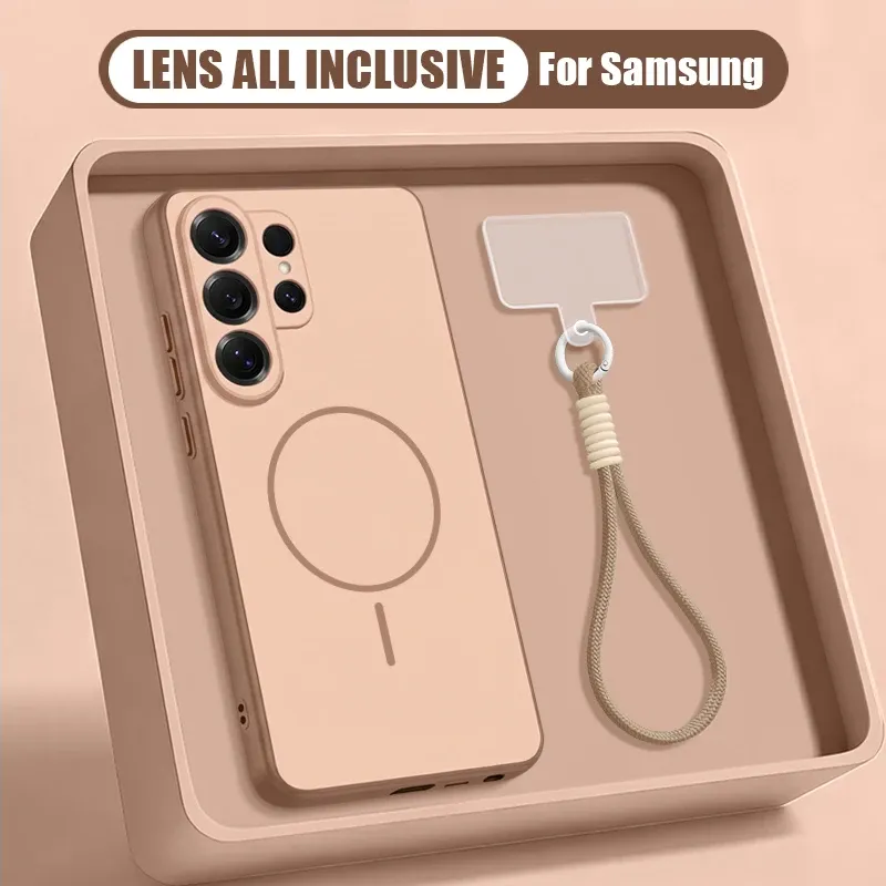 Coque magnétique compatible MagSafe pour Samsung Galaxy S26, S25, S24, S23 Ultra, S25 FE, A57, A56, A55, A54, A37, A36, A17, A16 en TPU et PC 7