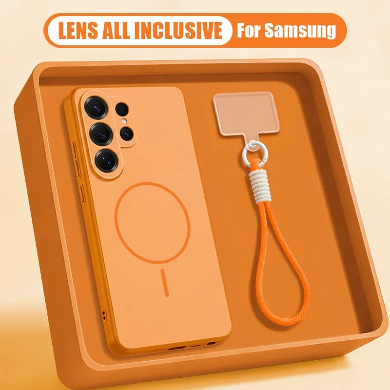 Coque magnétique compatible MagSafe pour Samsung Galaxy S26, S25, S24, S23 Ultra, S25 FE, A57, A56, A55, A54, A37, A36, A17, A16 en TPU et PC 12