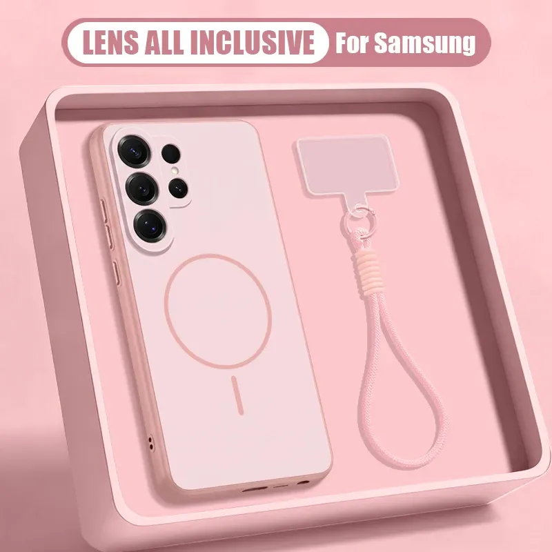 Coque magnétique compatible MagSafe pour Samsung Galaxy S26, S25, S24, S23 Ultra, S25 FE, A57, A56, A55, A54, A37, A36, A17, A16 en TPU et PC 11