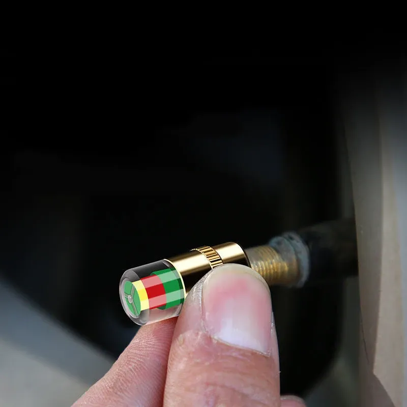 Capteur de pression des pneus pour voiture à capuchon de valve, lot de 4 5