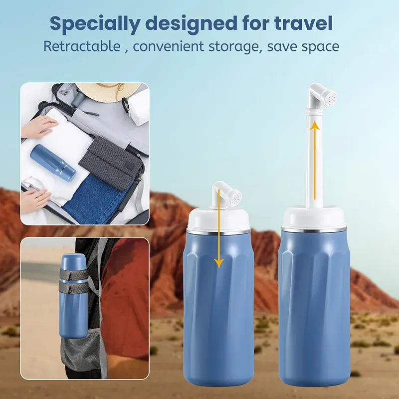Détail du bidet portable et de son embout