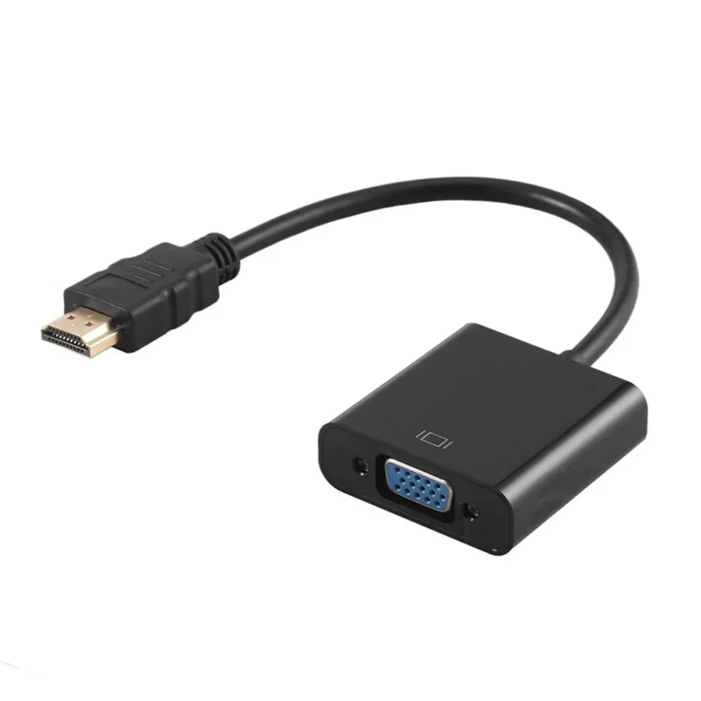 Adaptateur HDMI vers VGA mâle/femelle pour PC, ordinateur portable, tablette et téléviseur HDTV 6