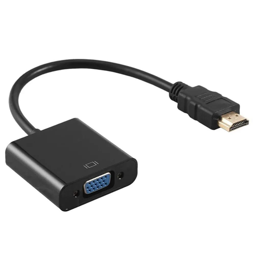 Adaptateur HDMI vers VGA mâle/femelle pour PC, ordinateur portable, tablette et téléviseur HDTV 7