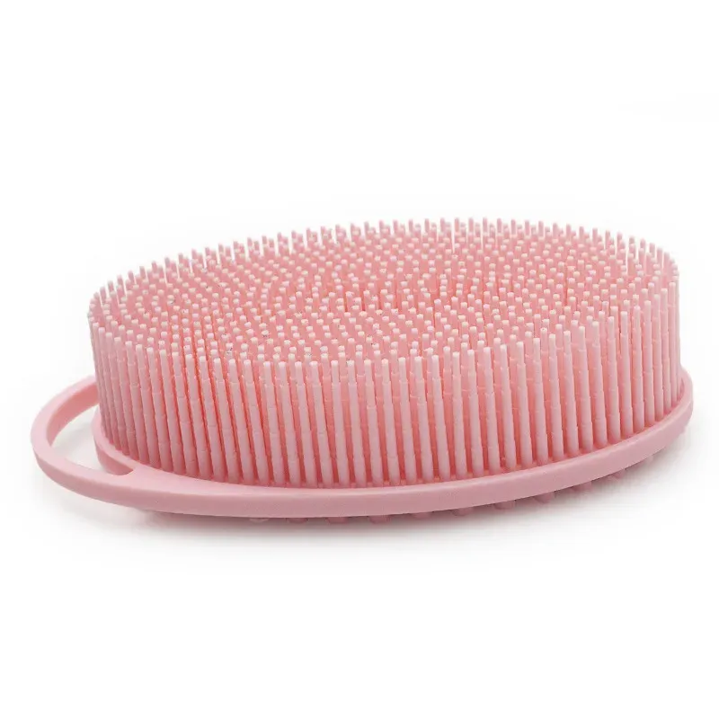 Gant de toilette en silicone, utilisation sous la douche