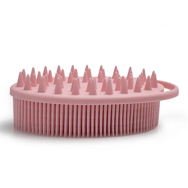 Gant de toilette en silicone double couche, doux, nettoyant et durable 10