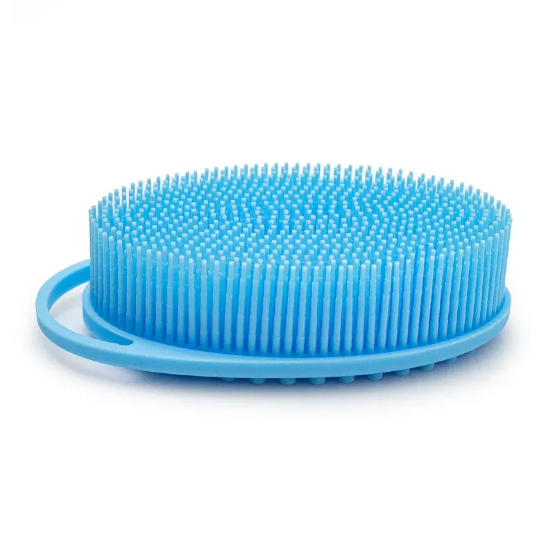 Gant de toilette en silicone double couche, doux, nettoyant et durable 9