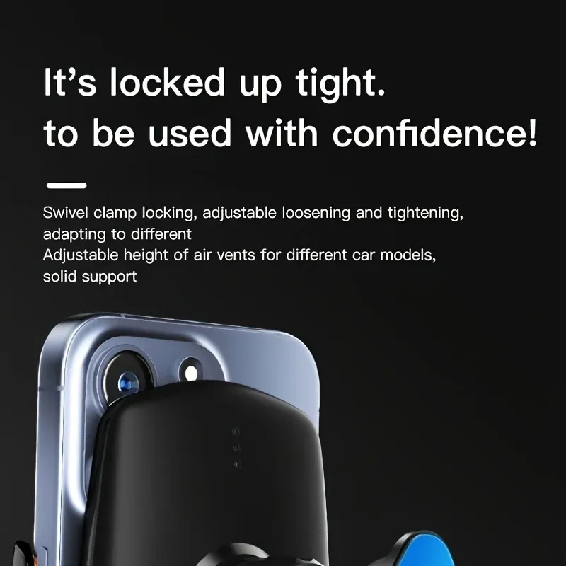 Support de téléphone pour voiture, vue latérale