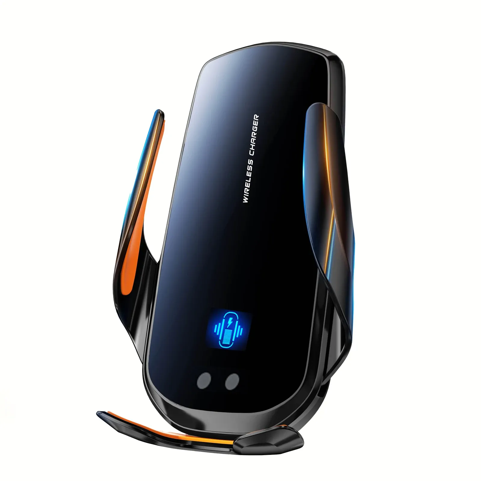 Support de téléphone sans fil pour voiture avec recharge sans fil, pour grille d'aération universelle, rotation à 360°, 1 pièce, version améliorée, bras rotatif, connecteur USB 7