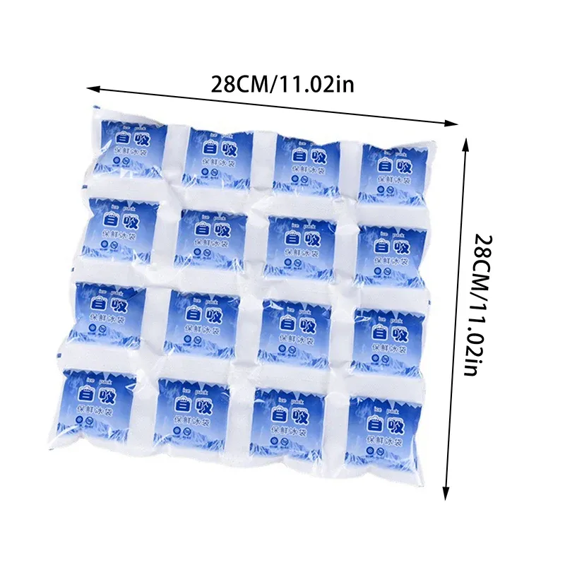 Packs de glace réutilisables auto-absorbants pour boissons et aliments réfrigérés 6
