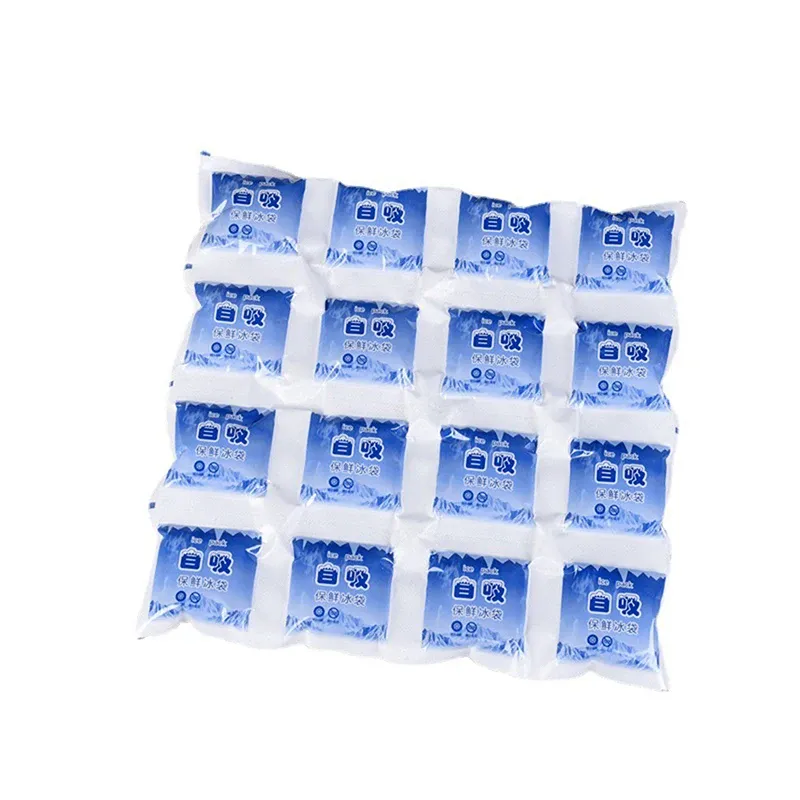 Packs de glace réutilisables auto-absorbants pour boissons et aliments réfrigérés 8