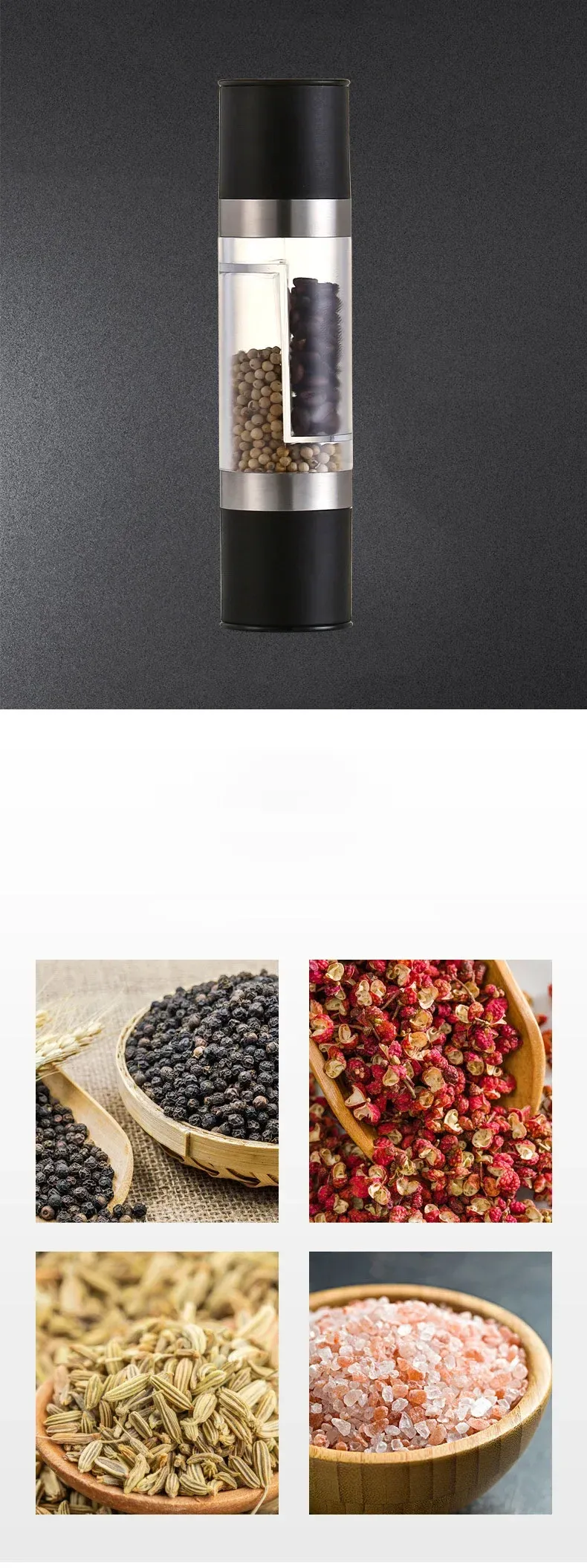 Moulin à poivre en utilisation en cuisine