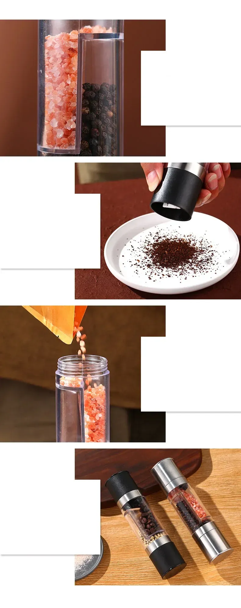 Moulin à épices, ergonomie et prise en main