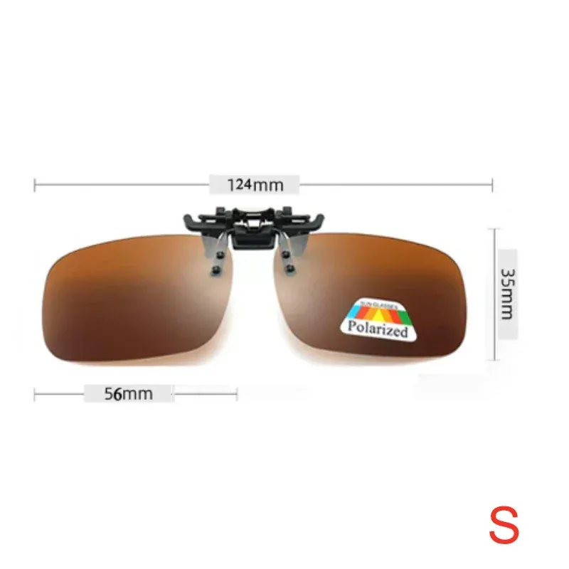 Lunettes de soleil polarisées unisexes à verres gris avec clip rabattable, protection UV 380, pour la conduite et la pêche 16