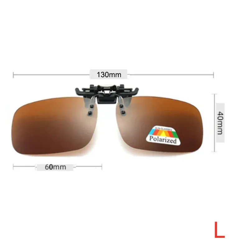 Lunettes de soleil polarisées unisexes à verres gris avec clip rabattable, protection UV 380, pour la conduite et la pêche 14