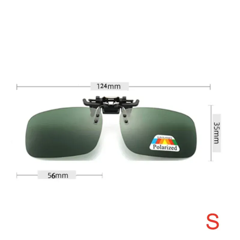 Lunettes de soleil polarisées unisexes à verres gris avec clip rabattable, protection UV 380, pour la conduite et la pêche 13