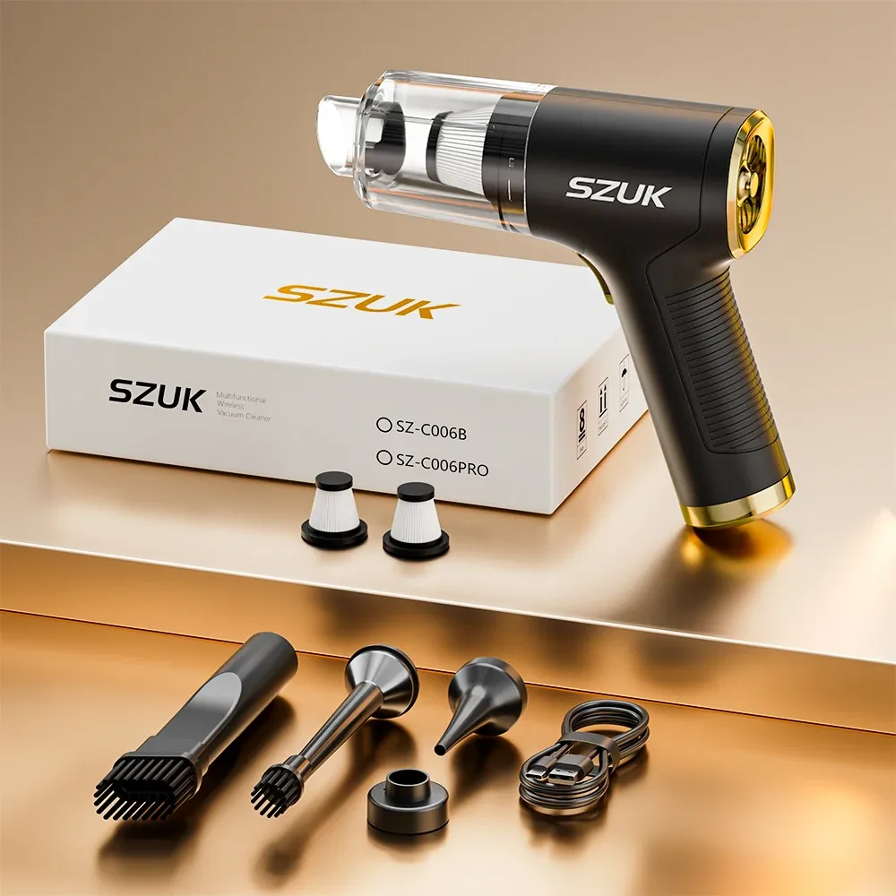 Aspirateur sans fil SZUK 2026, mini aspirateur à main puissant, 780 000 Pa, aspirateur laveur de sol, mini souffleur, aspirateur auto et maison 8