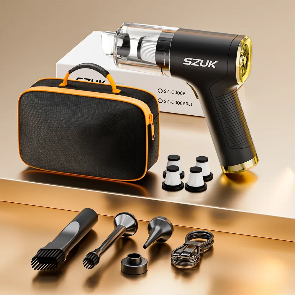 Aspirateur sans fil SZUK 2026, mini aspirateur à main puissant, 780 000 Pa, aspirateur laveur de sol, mini souffleur, aspirateur auto et maison 12