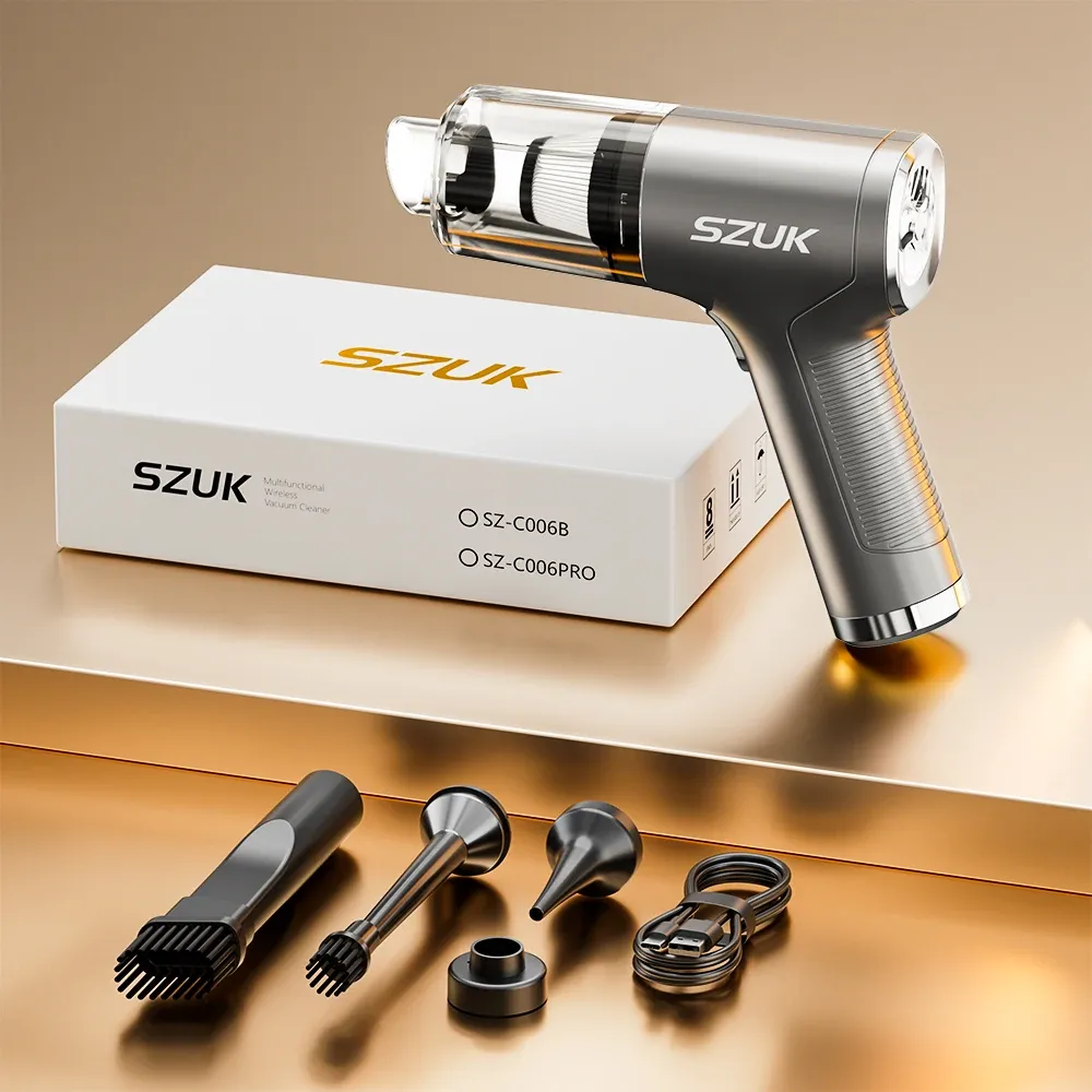 Aspirateur sans fil SZUK 2026, mini aspirateur à main puissant, 780 000 Pa, aspirateur laveur de sol, mini souffleur, aspirateur auto et maison 11