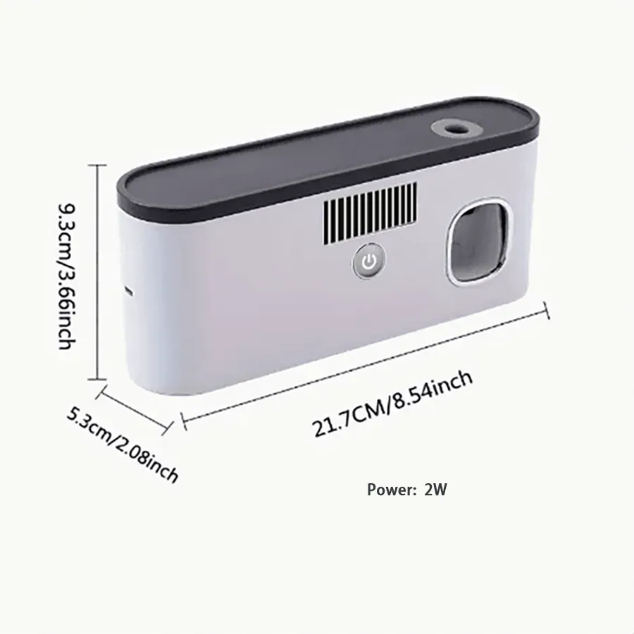 Stérilisateur mural intelligent pour brosses à dents à 5 emplacements, avec distributeur de dentifrice et support de rangement pour salle de bain 2