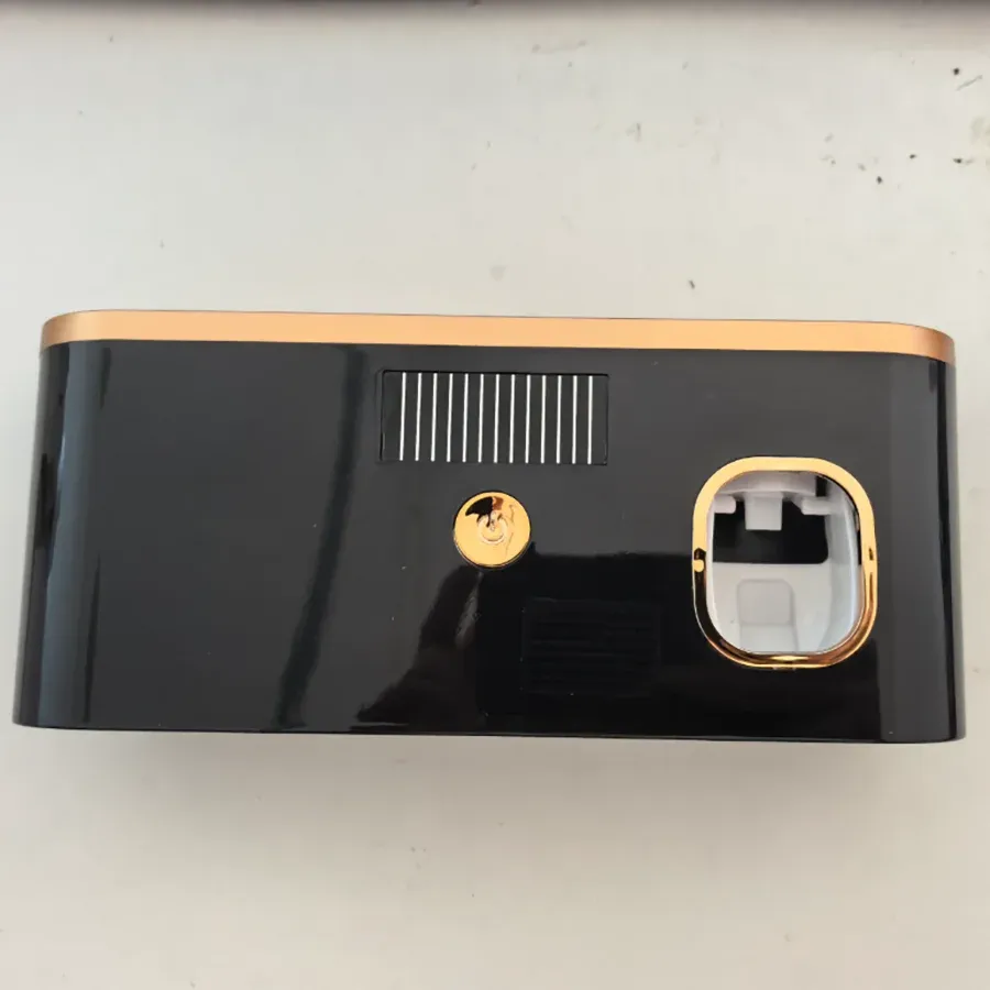 Stérilisateur mural intelligent pour brosses à dents à 5 emplacements, avec distributeur de dentifrice et support de rangement pour salle de bain 7