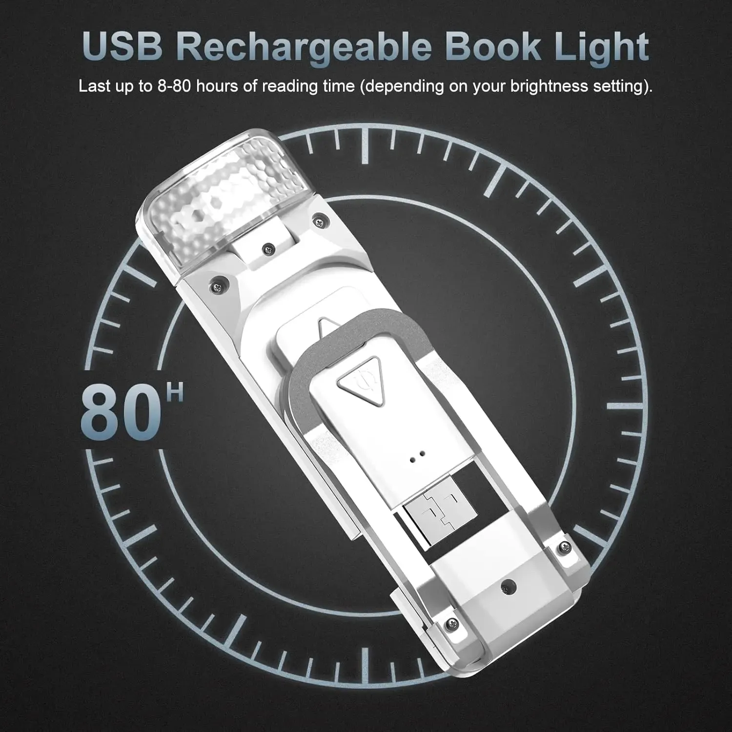 Lampe de lecture rechargeable par port USB