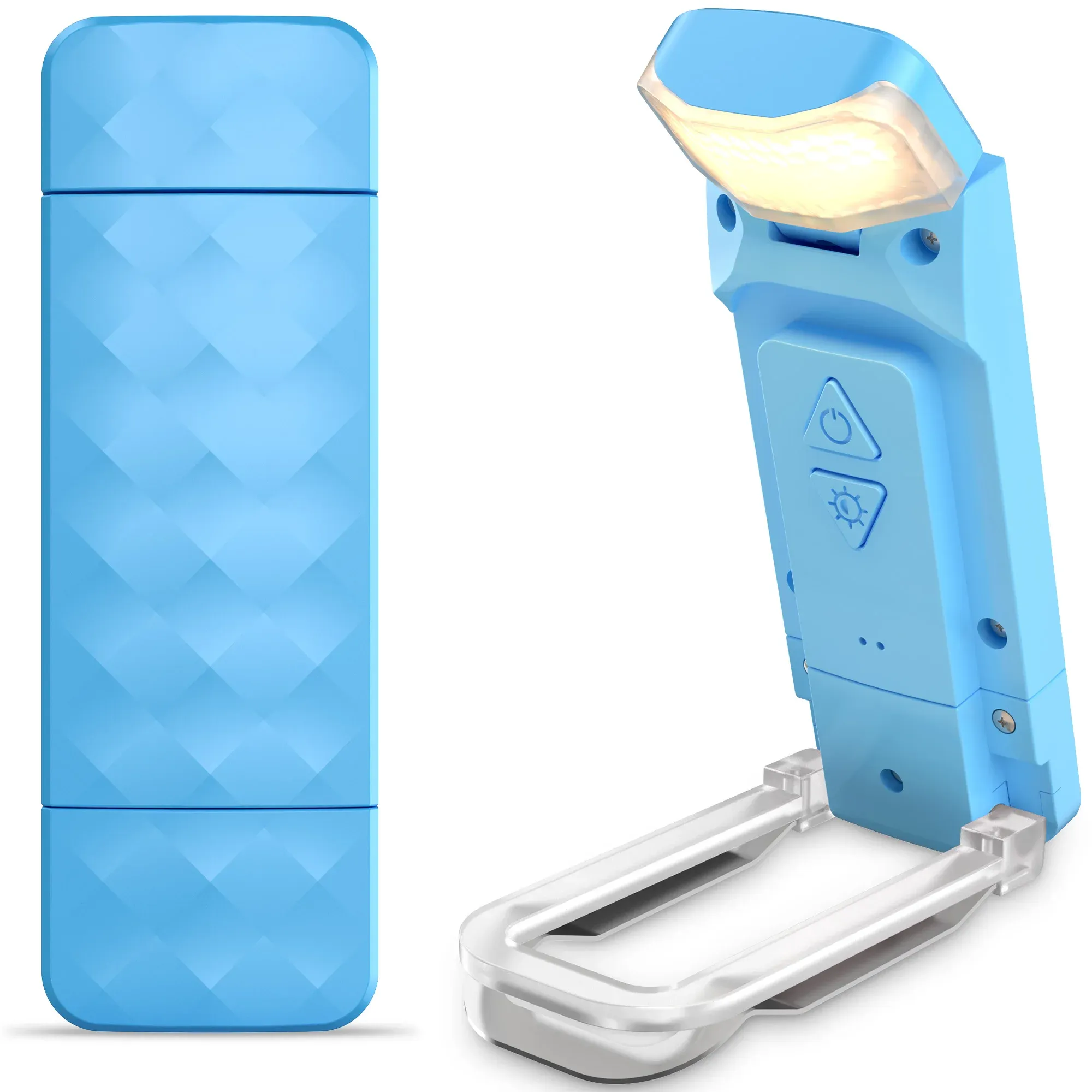 Lampe de lecture portable avec 5 niveaux de luminosité, angles réglables, lampe de livre pour lit avec minuterie de 30 minutes, idéale pour chambre d'enfant 8
