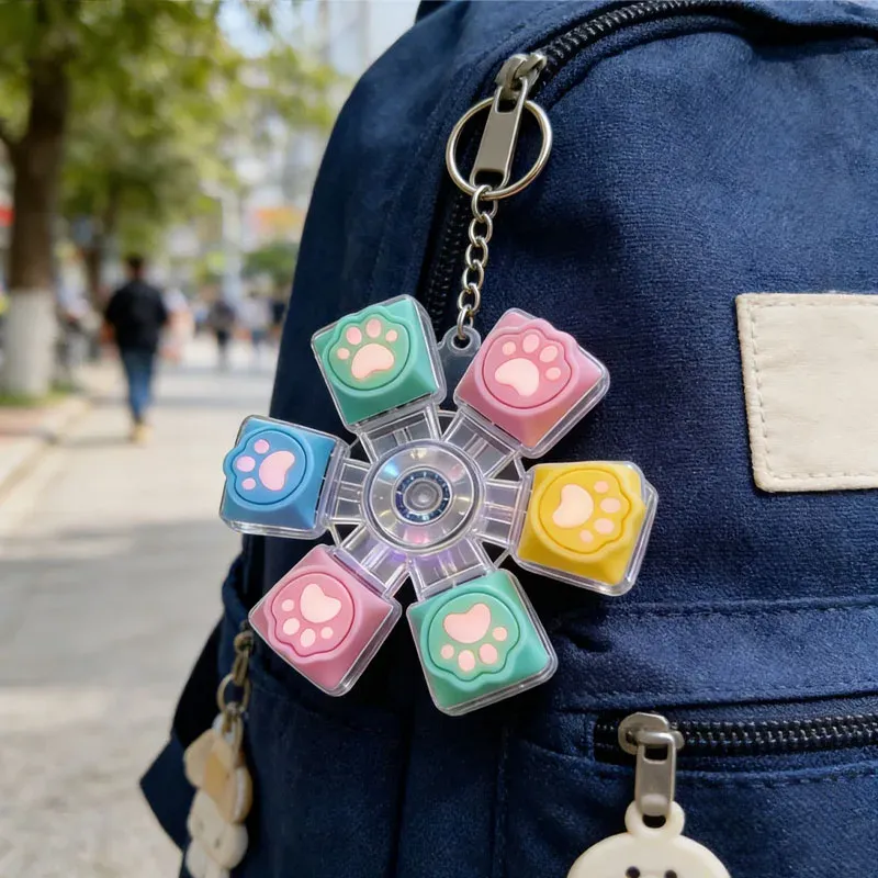 Porte-clés clavier fidget clicker en situation