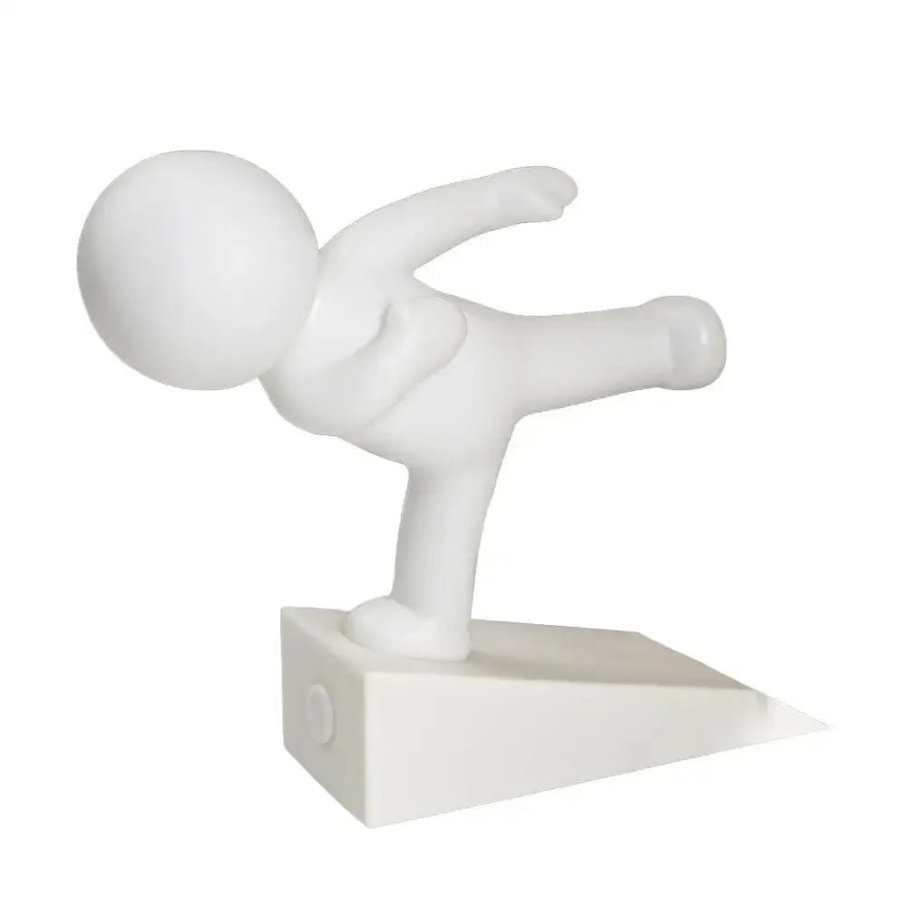 Butée de porte décorative en forme de personnage de dessin animé, antidérapante, sans perçage, anti-collision, pour la maison et la chambre, 1 pièce 9