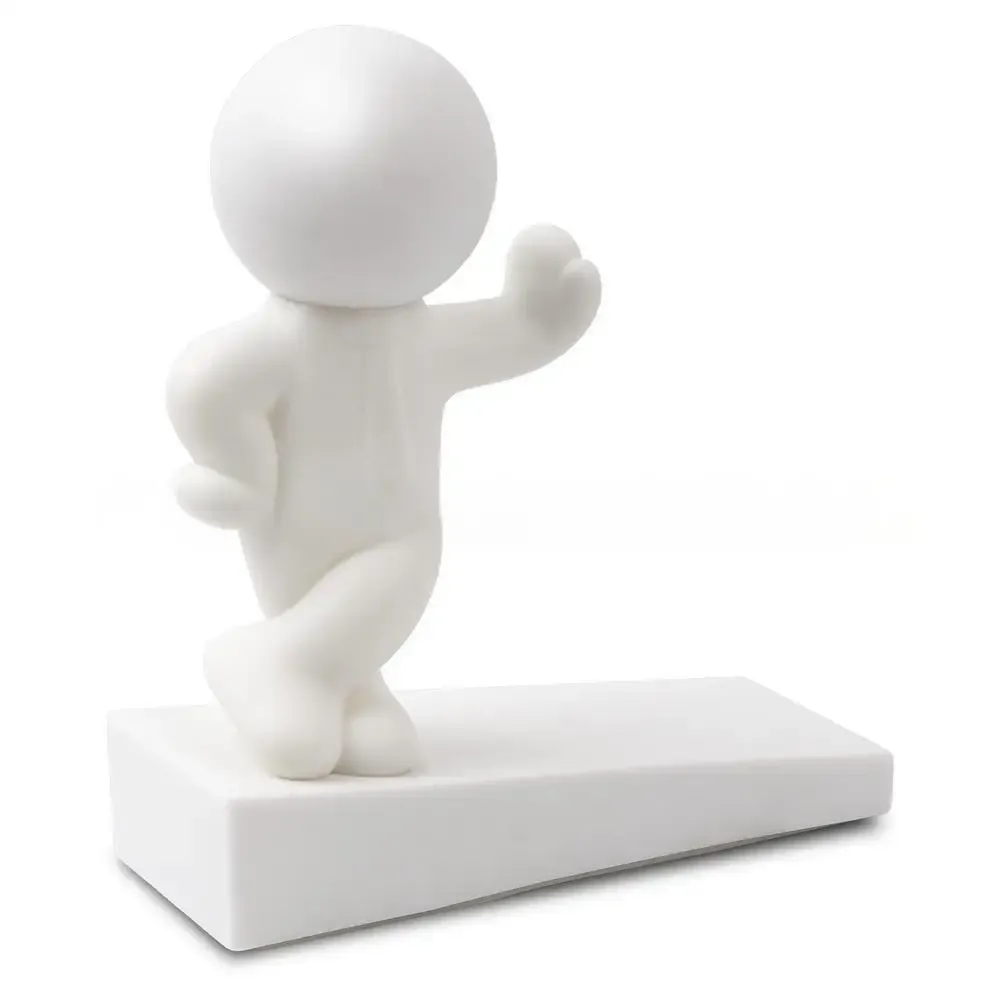 Butée de porte décorative en forme de personnage de dessin animé, antidérapante, sans perçage, anti-collision, pour la maison et la chambre, 1 pièce 7