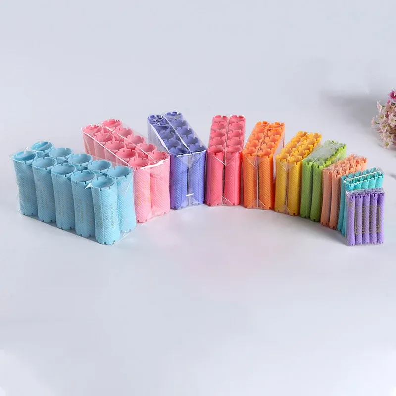 10 pièces Outils de permanente DIY sans chaleur, bâtonnets à cheveux allongés, design creux, boucleurs spirale pour boucles magiques, kits de coiffure pour cheveux bouclés

Wait, that repeats the source text, which is already in French. Here is a cleaner version:

Kit de 10 bigoudis spirale sans chaleur pour boucles magiques, tiges creuses allongées pour coiffure DIY 3